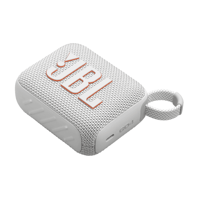 רמקול אלחוטי נייד JBL Go 4 לבן - יבואן רשמי