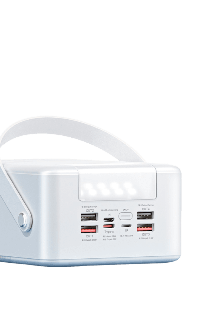 מטען נייד 80,000mAh עם טעינה מהירה PD 22.5W USB-C ו-4 חיבורי USB
