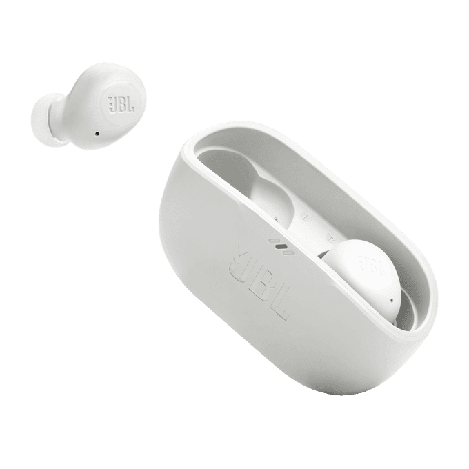 אוזניות אלחוטיות JBL Wave Buds TWS לבן