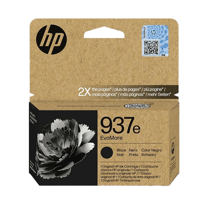 דיו שחור מקורי HP 937e 4S6W9NE (הספק 2,500 דף)