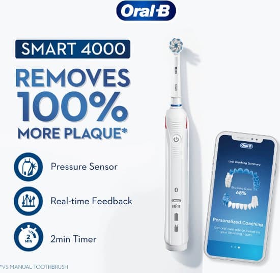 מברשת שיניים חשמלית נטענת Oral-B Smart4 4000N