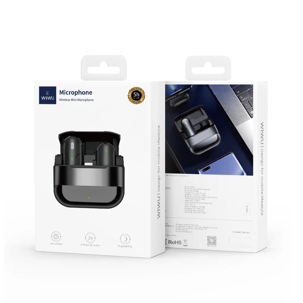 מיקרופון אלחוטי מיני לאייפון-WIWU Wi-WM001 Lightning