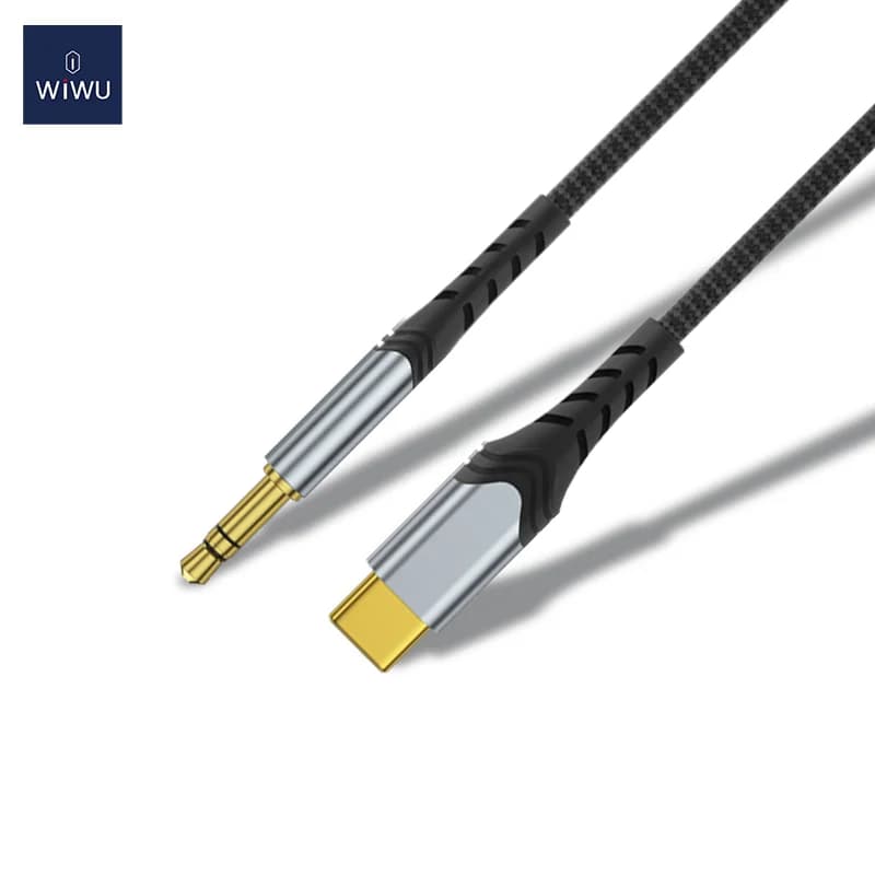כבל אודיו 3.5mm AUX ל USB Type-C דגם WIWU YP03