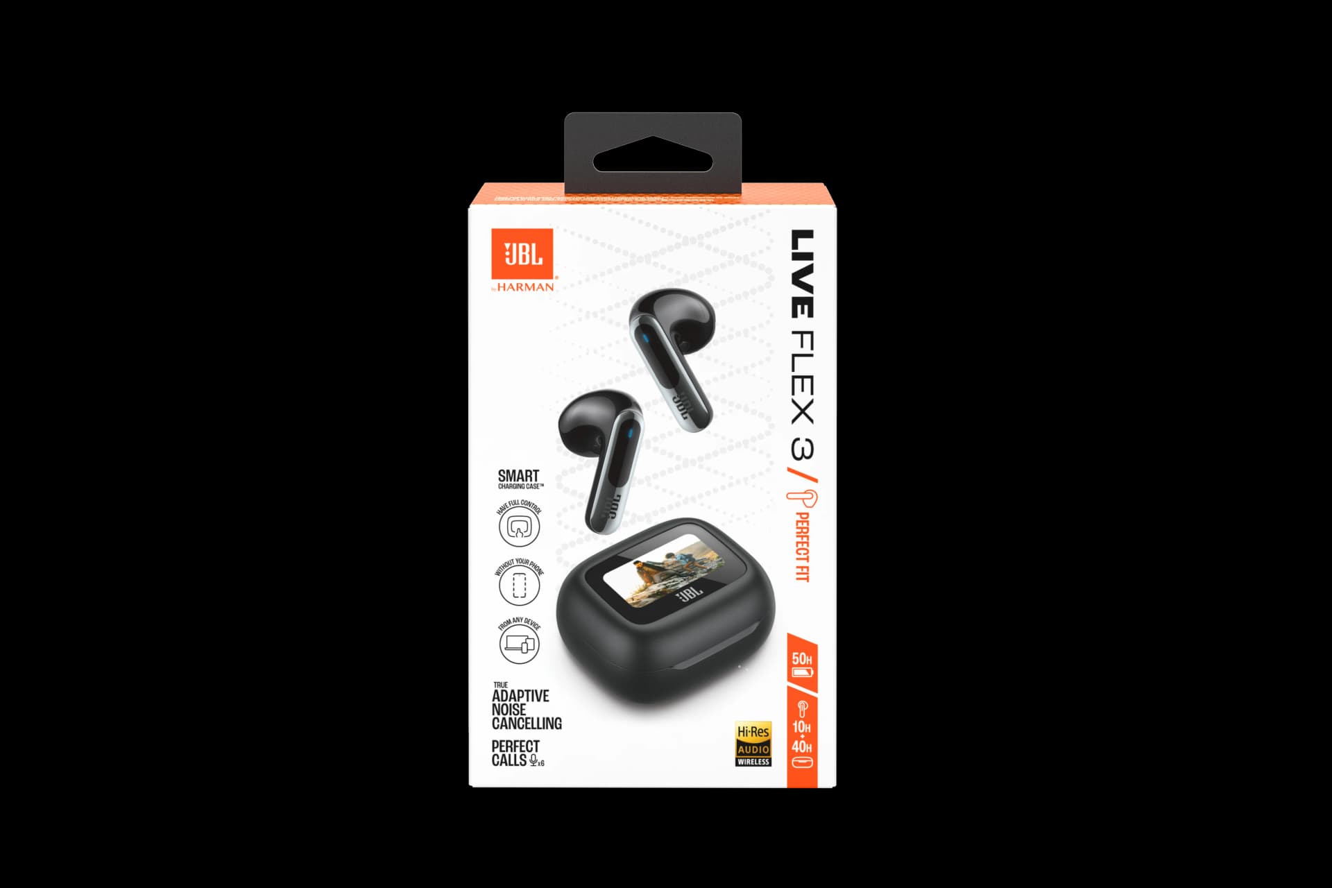 אוזניות אלחוטיות JBL Live Flex 3 True Wireless שחור