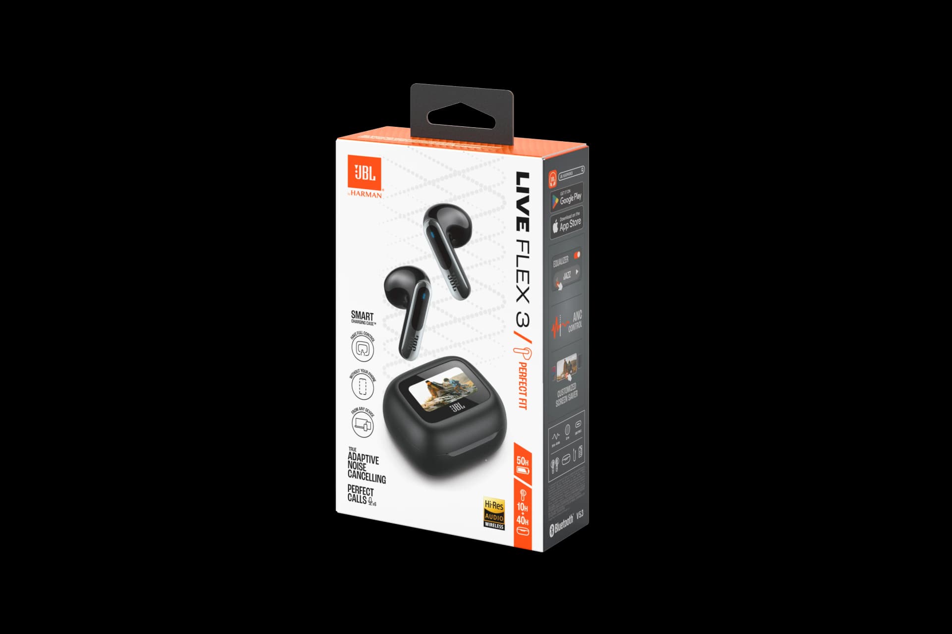 אוזניות אלחוטיות JBL Live Flex 3 True Wireless שחור