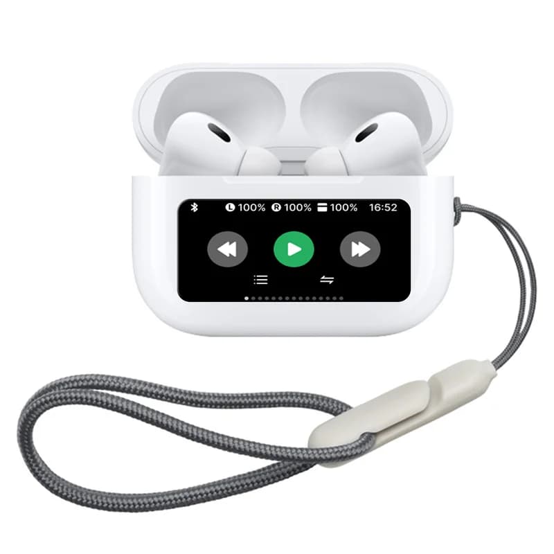 אוזניות אלחוטיות עם מסך מגע LCD וסינון רעשים ANC- WiWU T22