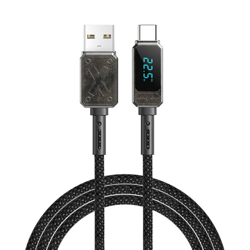 כבל פרימיום עם צג דיגיטלי WIWU TITAN Wi-C038 100W טייפ סי 1.2 מטר