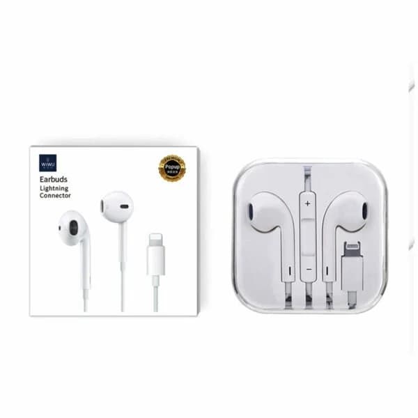 אוזניות WIWU Lightning EarBuds 302 עם חיבור Lightning -Bluetooth