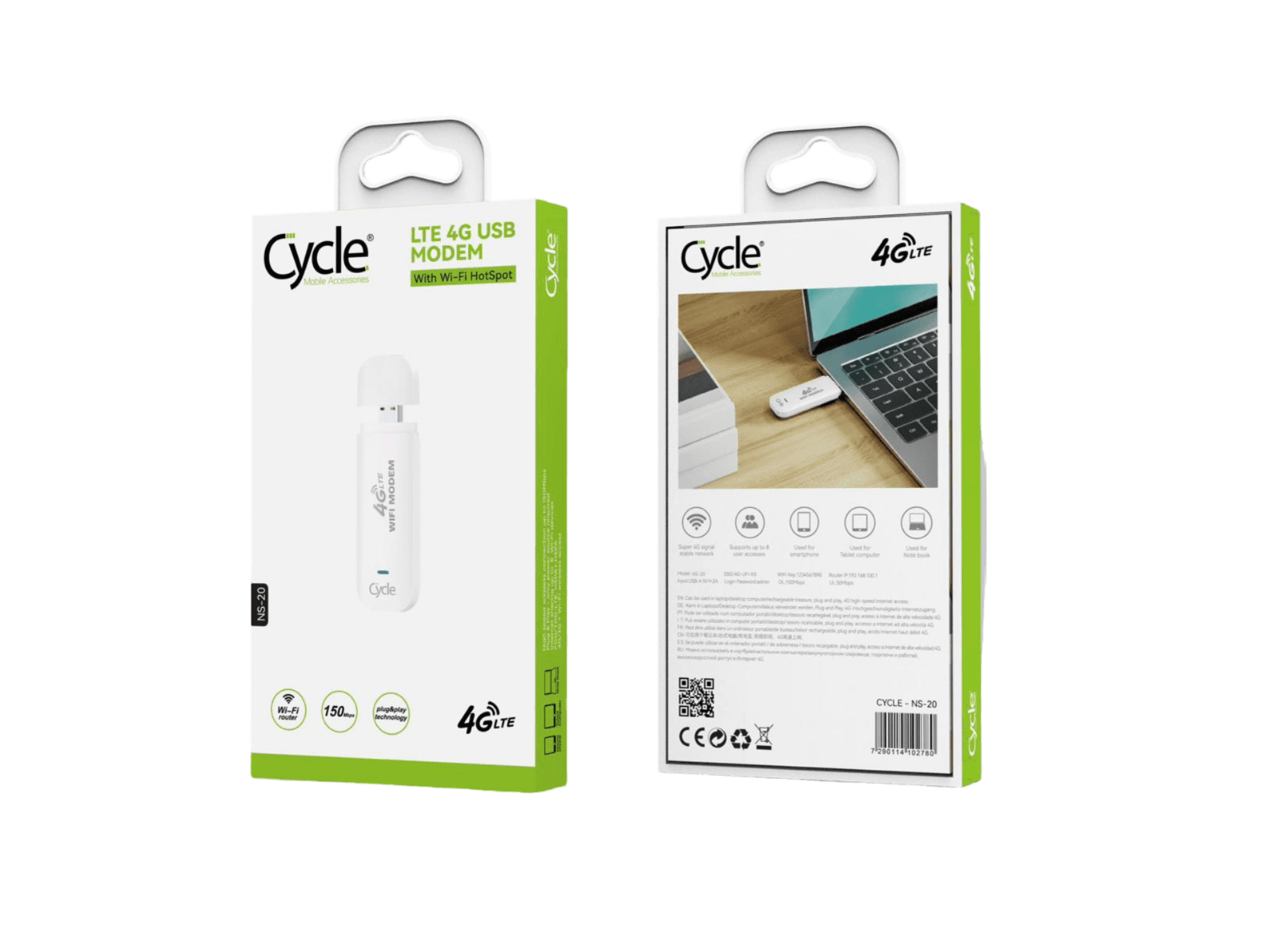 נטסטיק דור 4 CYCLE NS-20 WIFI LTE