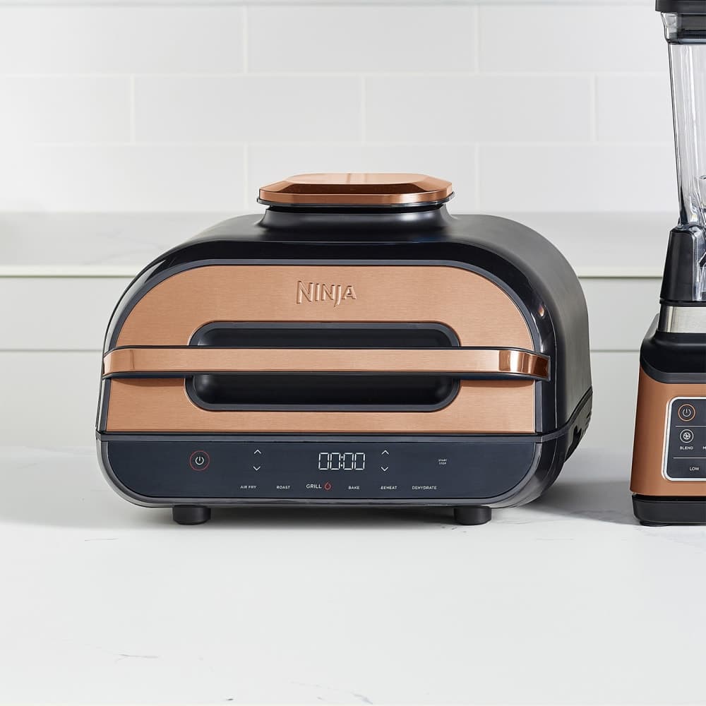 גריל חשמלי נינג'ה Ninja Foodi Smart XL Grill & Air Fryer - AG551 מהדורת נחושת מיוחדת