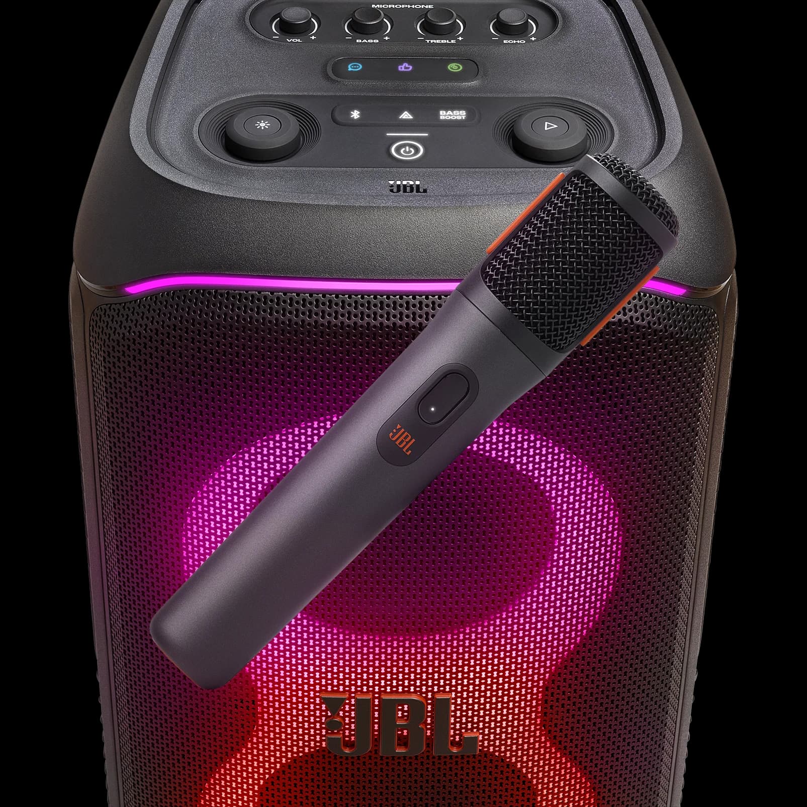 זוג מיקרופונים אלחוטיים JBL PartyBox Wireless Microphone טעינה USB-C