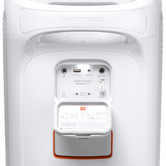 בידורית ניידת JBL PartyBox Stage 320 240W - יבואן רשמי (צבע לבן)