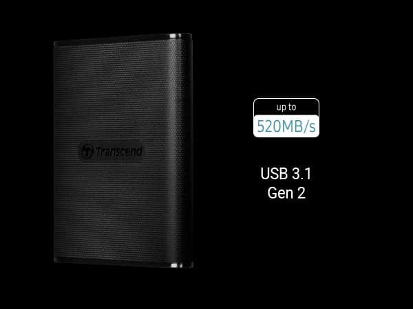 כונן SSD חיצוני Transcend 1TB TS1TESD270C  USB-C 3.1