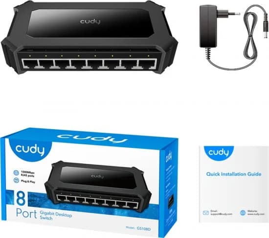 מתג 8 פורט CUDY GS108D 10/100/1000Mbps