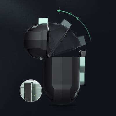 כיסוי קשיח לאוזניות WIWU Mecha AirPods Pro שחור-כחול