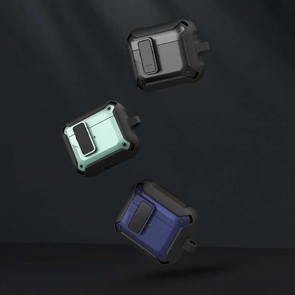 כיסוי קשיח לאוזניות WIWU Mecha AirPods שחור