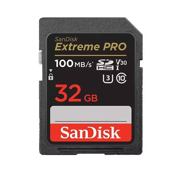 כרטיס SanDisk SD Extreme PRO 32GB 100MB/S V30 4K