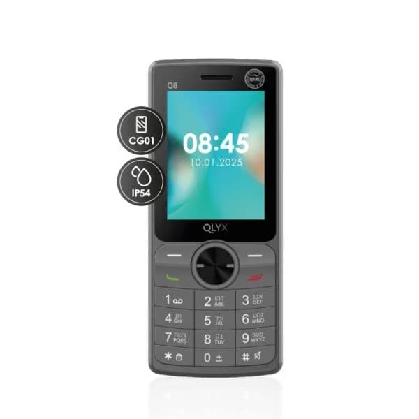 מכשיר סלולר QLYX Q8 דור 4 כשר - צבע אפור