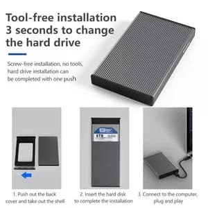 מארז לדיסק קשיח ENC31 SATA 2.5 - USB-C 3.2
