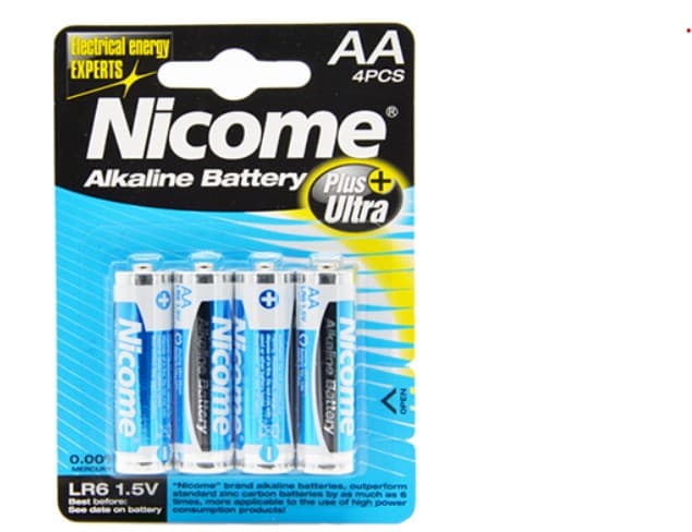 4 יח' סוללות ניקום Nicome AA (LR6)