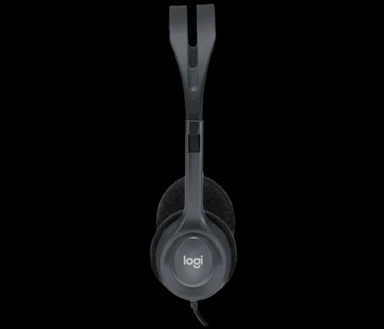 אוזניות + מיקרופון למחשב logitech  H111 חיבור אחד 3.5MM