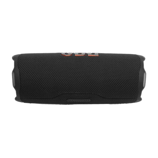 JBL Flip 7 שחור – מבט מהצד על עיצוב קומפקטי