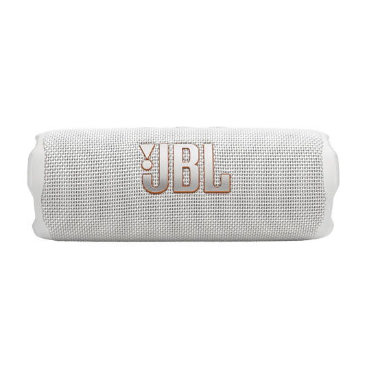 JBL Flip 7 לבן – תצוגה קדמית של הרמקול