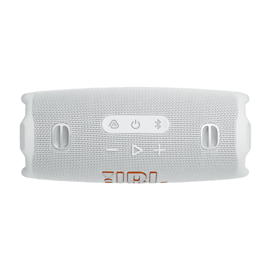 JBL Charge 6 בצבע לבן – תצוגת יציאות USB ו-Type C