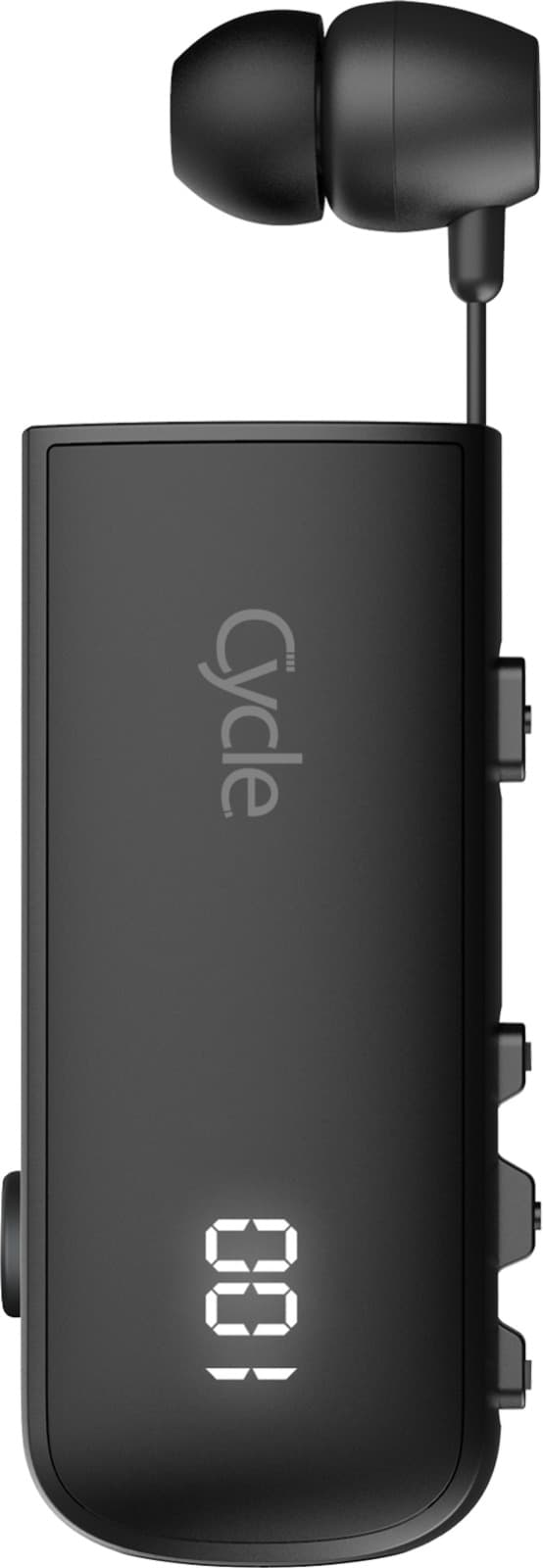 אוזניית Bluetooth חוט נשלף עם קליפס -Cycle Elite BLACK