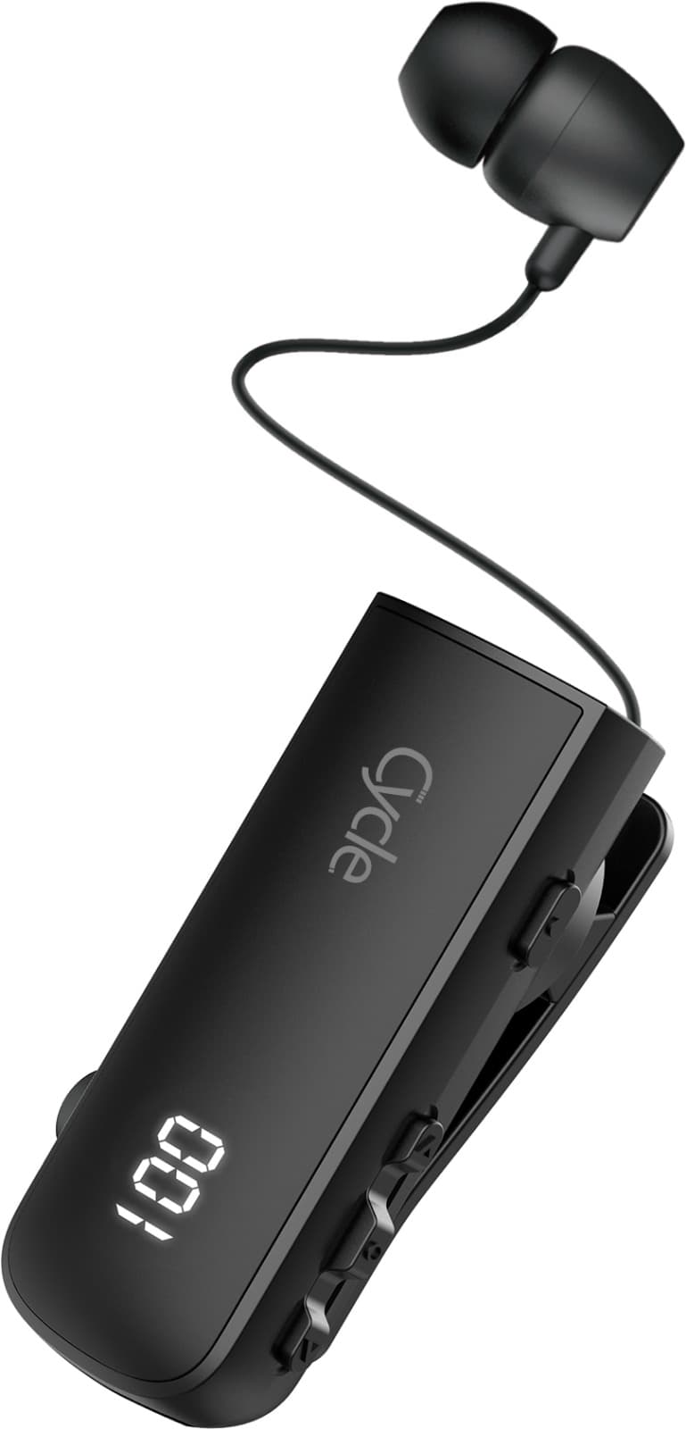 אוזניית Bluetooth חוט נשלף עם קליפס -Cycle Elite BLACK