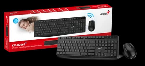 סט מקלדת ועכבר אלחוטי GENIUS KM-8206S