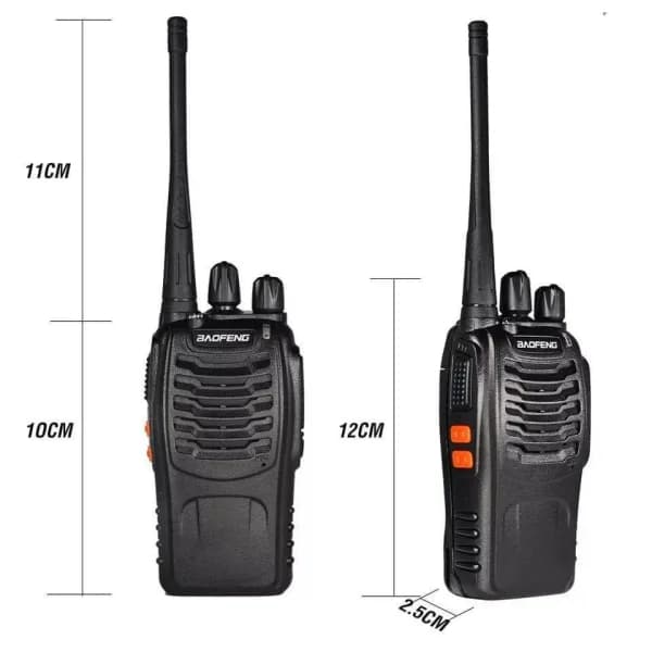 זוג מכשירי קשר ווקי טוקי מקצועי Baofeng BF88E