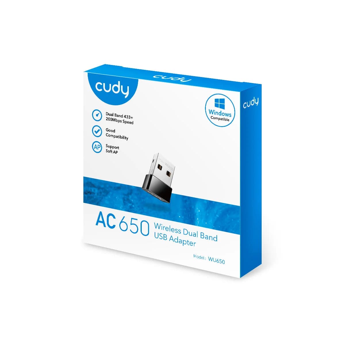 כרטיס רשת אלחוטי CUDY AC650 WU650 200Mbps/433Mbps