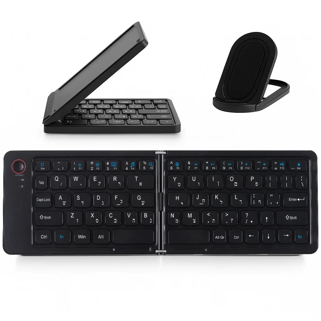 מקלדת בלוטוס מתקפלת NEXER K210 BT -עברית/אנגלית