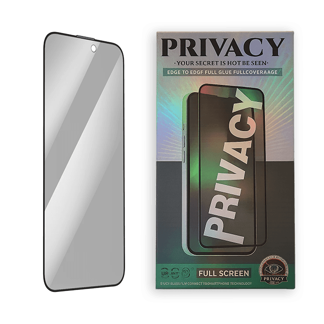 מגן מסך זכוכית iPhone 15 Pro Privacy Full Glass
