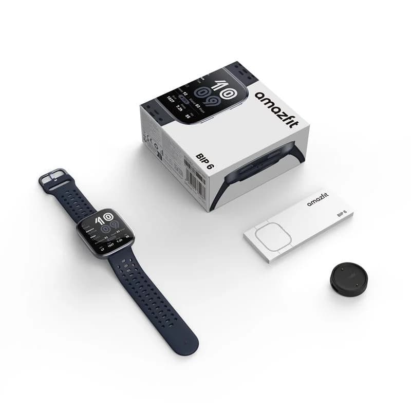 שעון חכם Amazfit דגם BIP 6 בצבע שחור