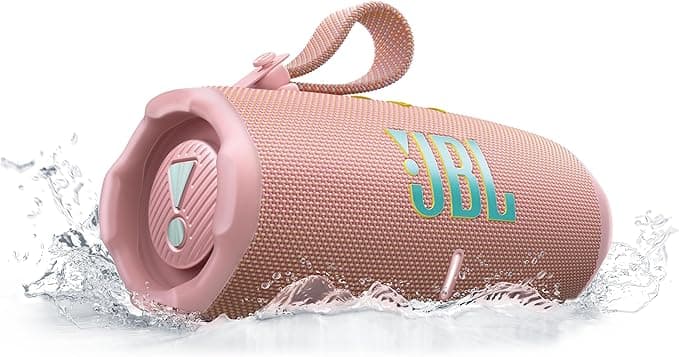 רמקול נייד JBL Charge 6 ורוד - שנת אחריות ע"י היבואן הרשמי
