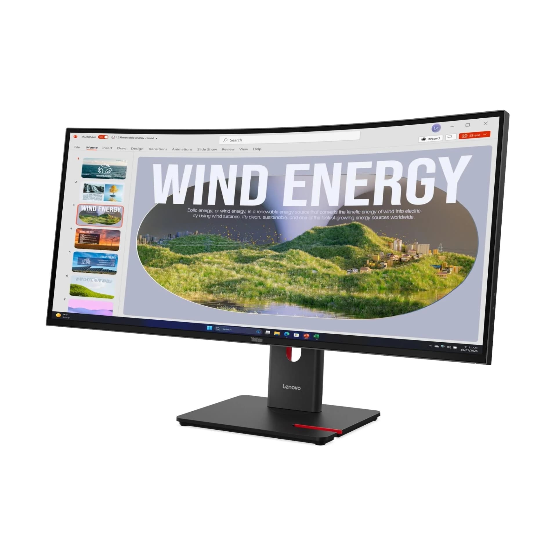 תמונה 3 של מסך מחשב Lenovo ThinkVision  34" 64AEGAT1IS