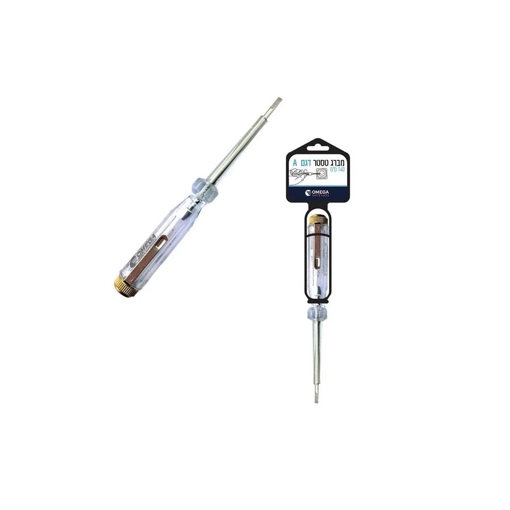 מברג טסטר OMEGA OM-TSTR-A-140-H דגם A אורך 140 ס"מ