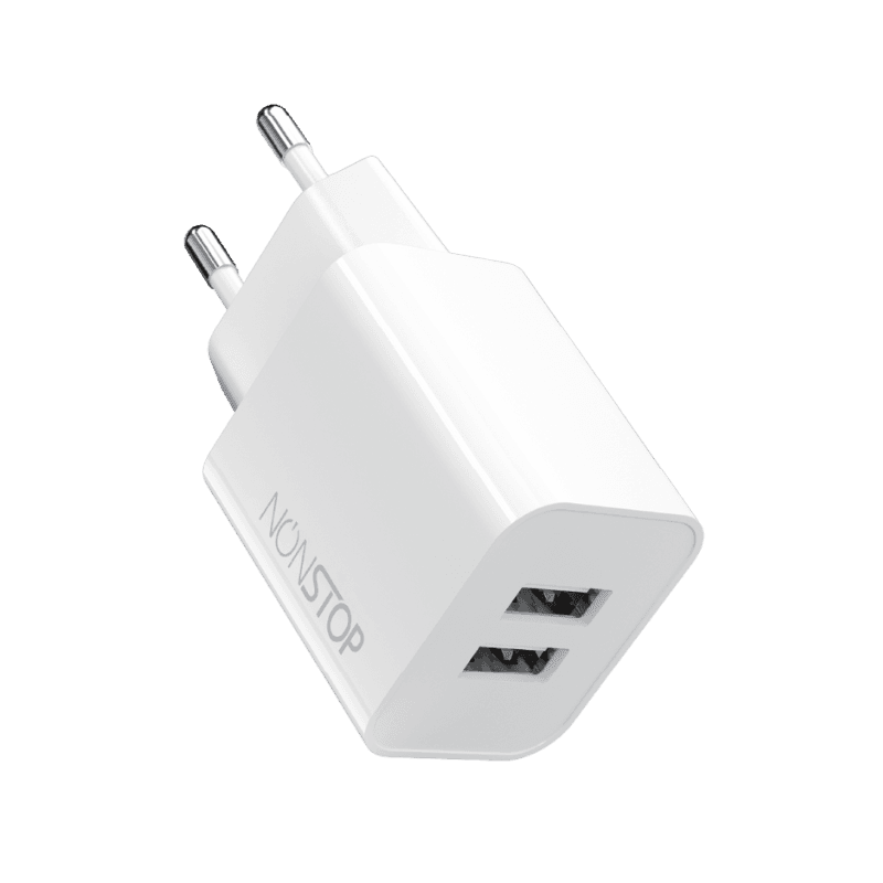 מטען קיר 2 יציאות NONTOP PowerLine 15W USB
