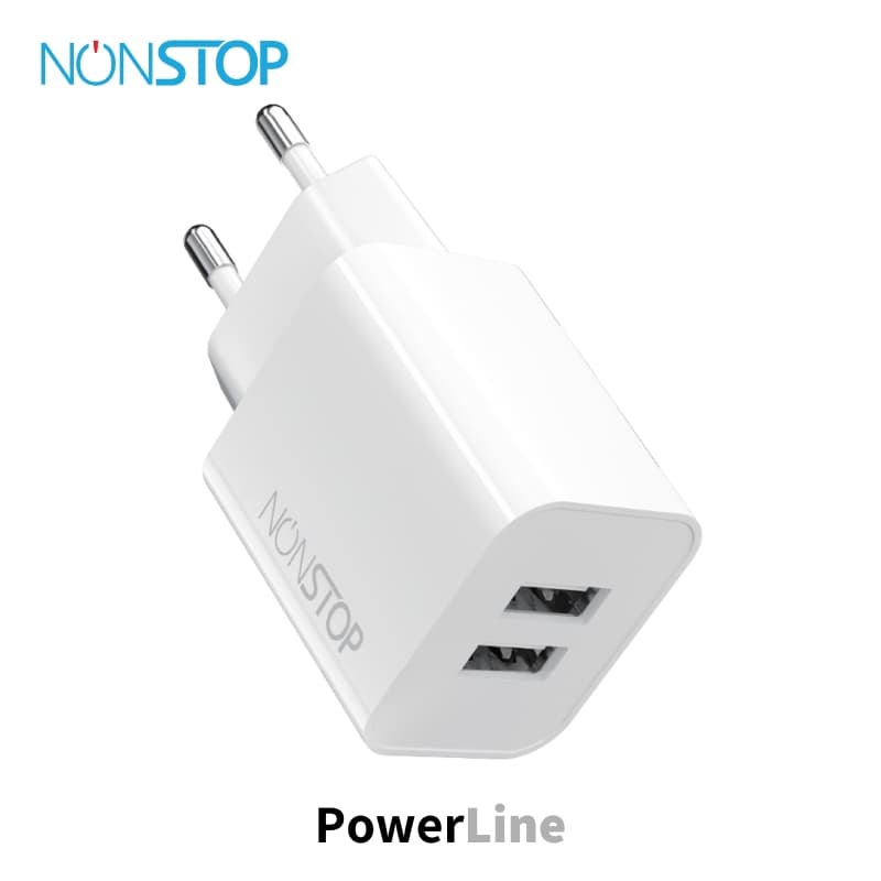 מטען קיר 2 יציאות NONTOP PowerLine 15W USB