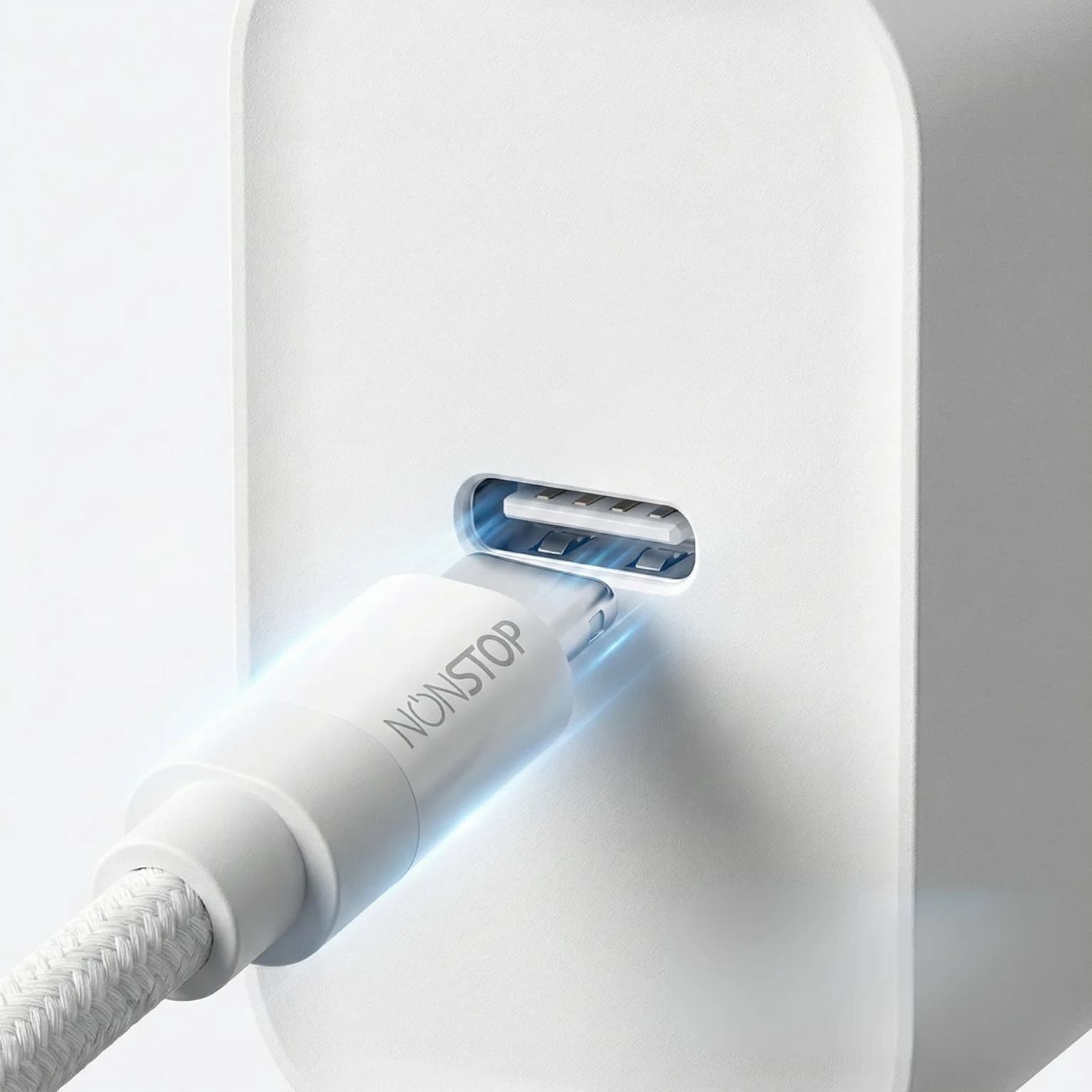 מטען קיר לבן NONSTOP PowerLine PD 20W USB-C