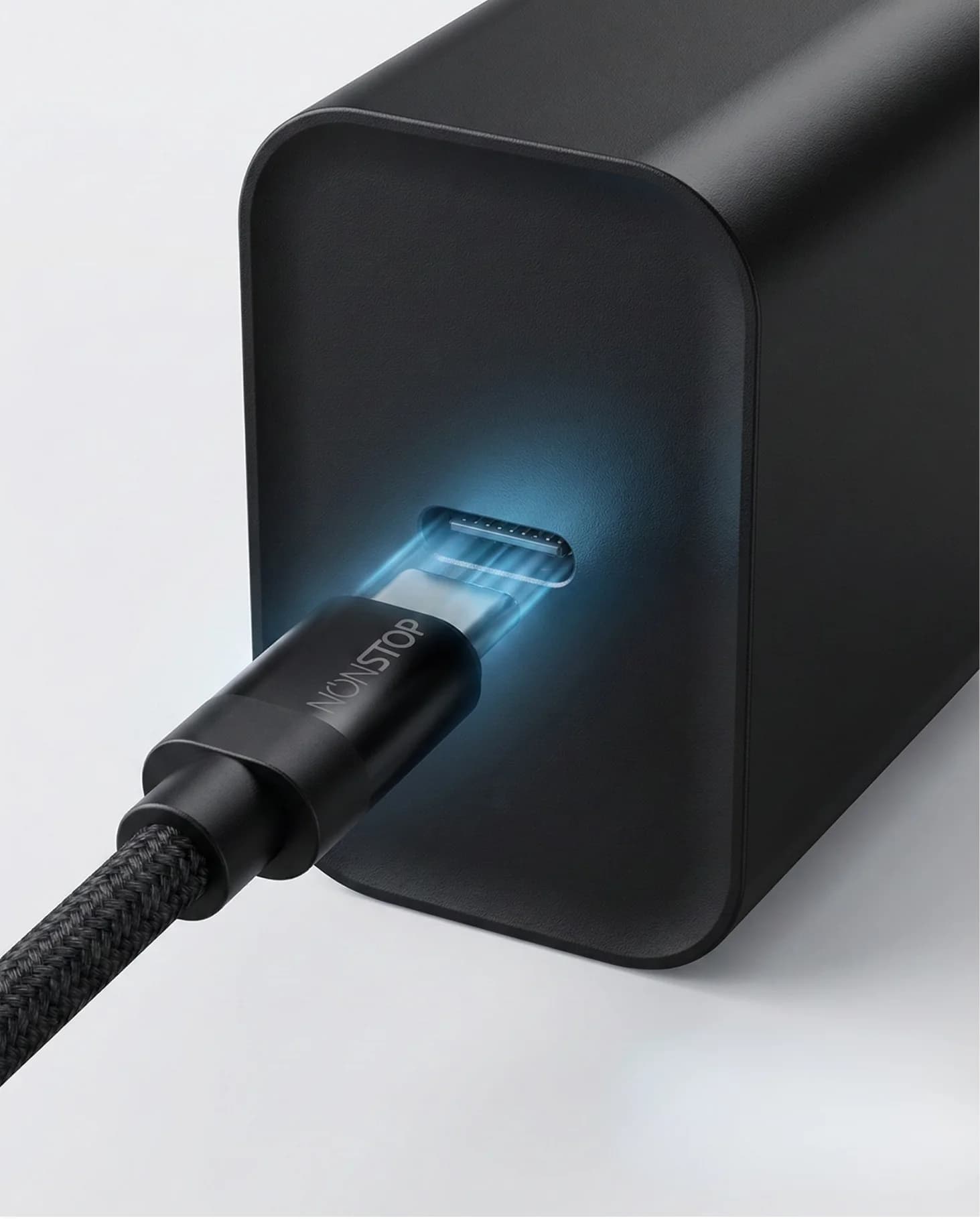 מטען קיר שחור NONSTOP PowerLine 20W USB-C PD