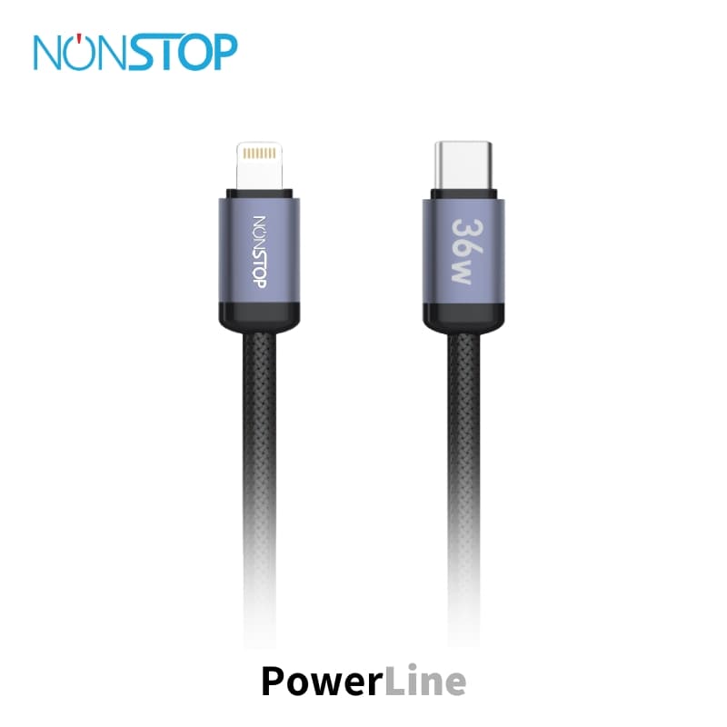 כבל טעינה וסנכרון NONSTOP PowerLine USB-C to Lightning 36W