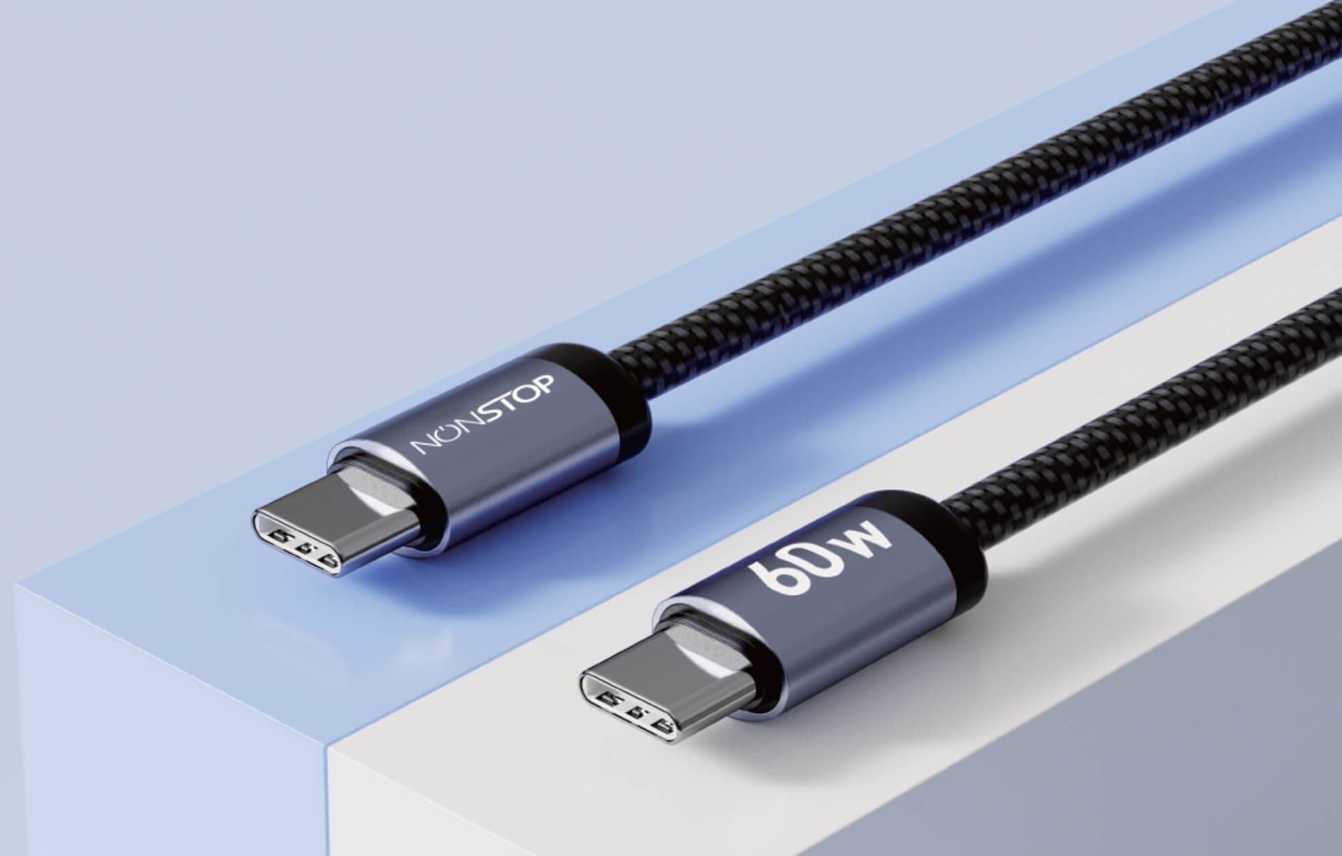 כבל טעינה וסנכרון NONSTOP PowerLine USB-C to USB-C 60W