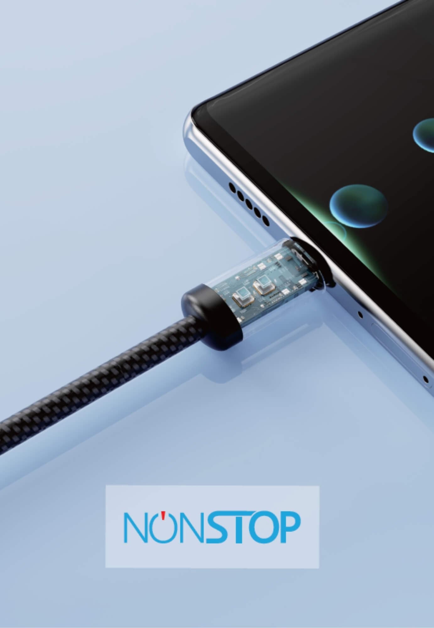 כבל טעינה וסנכרון NONSTOP PowerLine USB-C to USB-C 60W