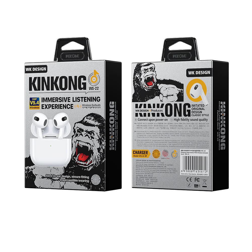 אוזניות אלחוטיות WEKOME WS-22 KINGKONG Gen 4
