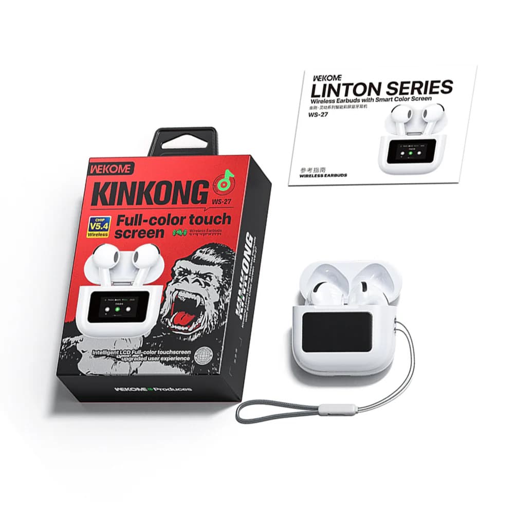 אוזניות אלחוטיות עם מסך צבעוני חכםWEKOME S20 KingKong