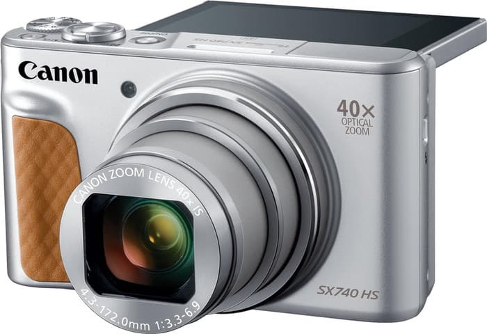 מצלמה קומפקטית - Canon PowerShot SX740 עברית מלאה - בצבע כסוף
