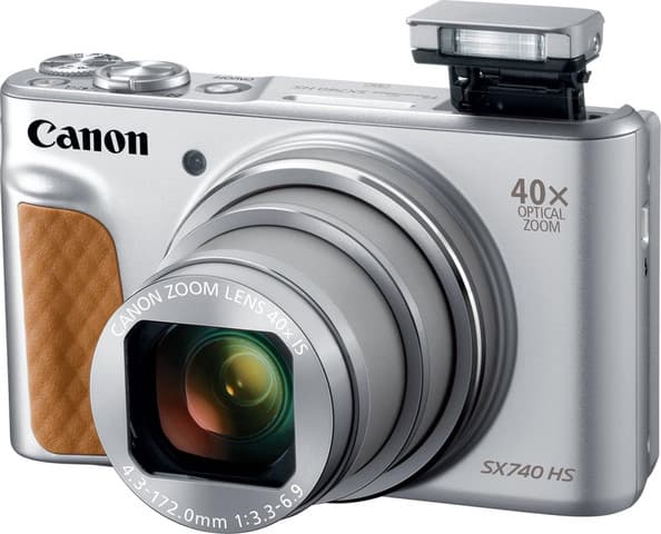 מצלמה קומפקטית - Canon PowerShot SX740 עברית מלאה - בצבע כסוף